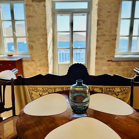 H-aris Seafront Mansion Vila Chalki Town