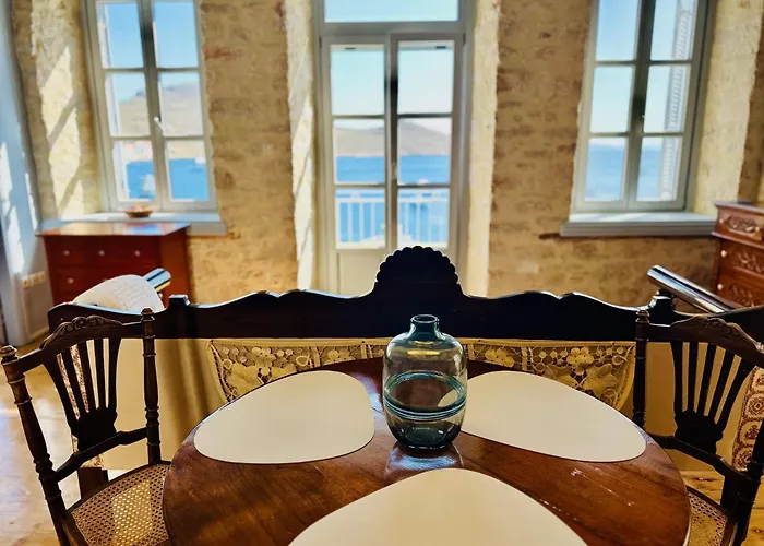 H-aris Seafront Mansion Villa Chalki Town