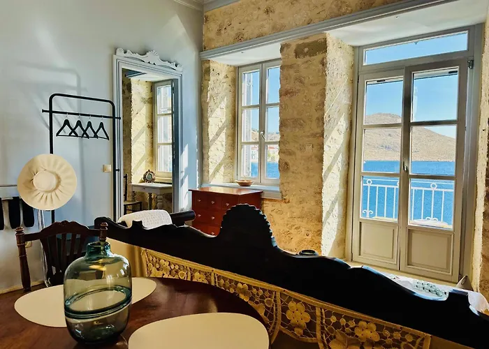 H-aris Seafront Mansion Villa Chalki Town